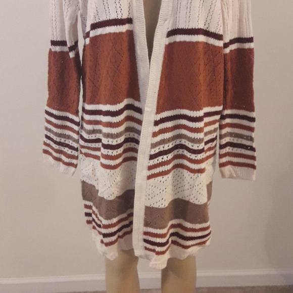 Long Knit Cardigan Multicolored - Picture 3 of 7